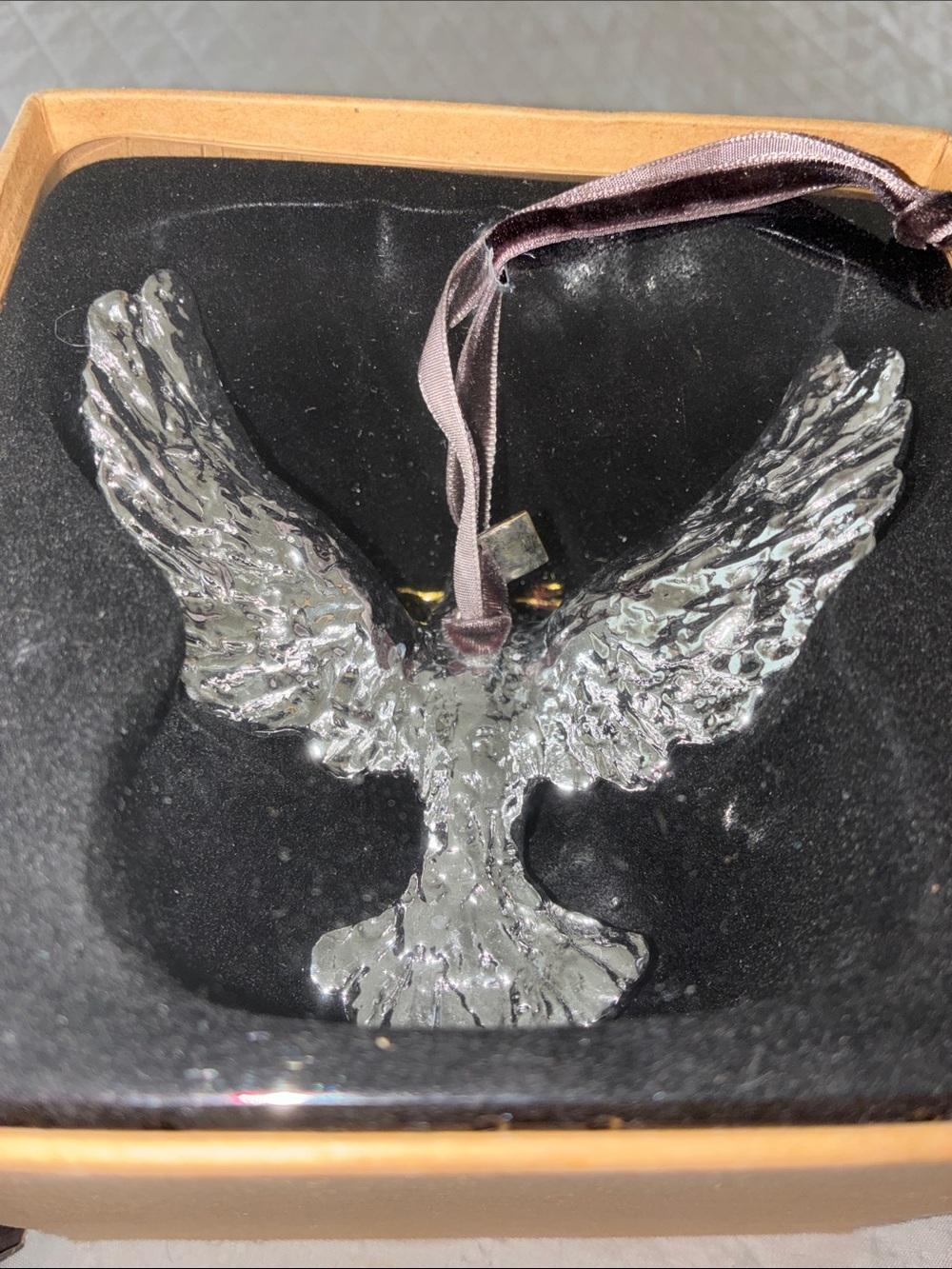 NIB Michael Aram Christmas Dove of Peace Ornament Collection Silverplate Oxidize